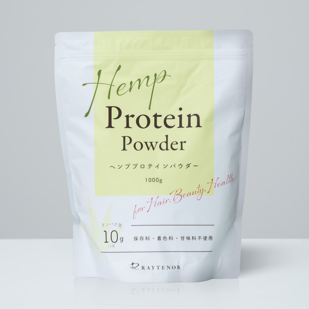 【今月の化粧品】ヘンププロテイン《スプーン付》1000g  リノセント　（リプラクト30ml・2本付き）