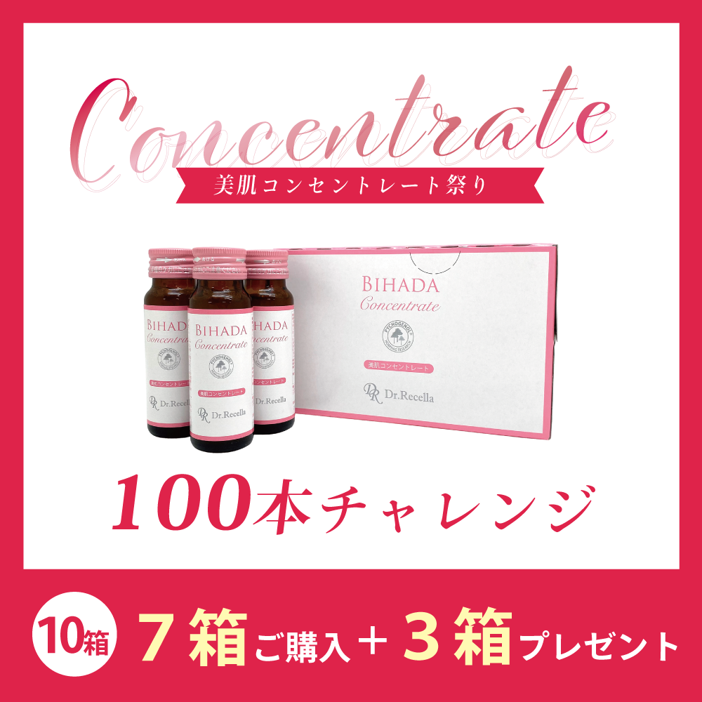 【今月の化粧品】美肌コンセントレート100本チャレンジ《7箱ご購入＋3箱プレゼント》