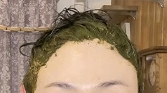 ブラックのペーストを塗った様子